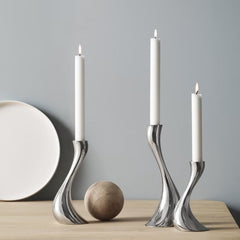 Cobra Candleholder Stainless Steel Mirror S,M,L 3 Pack