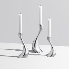Cobra Candleholder Stainless Steel Mirror S,M,L 3 Pack