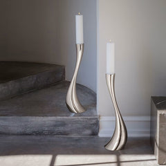 Cobra Floor Candleholder Stainless Steel Mirror Medium