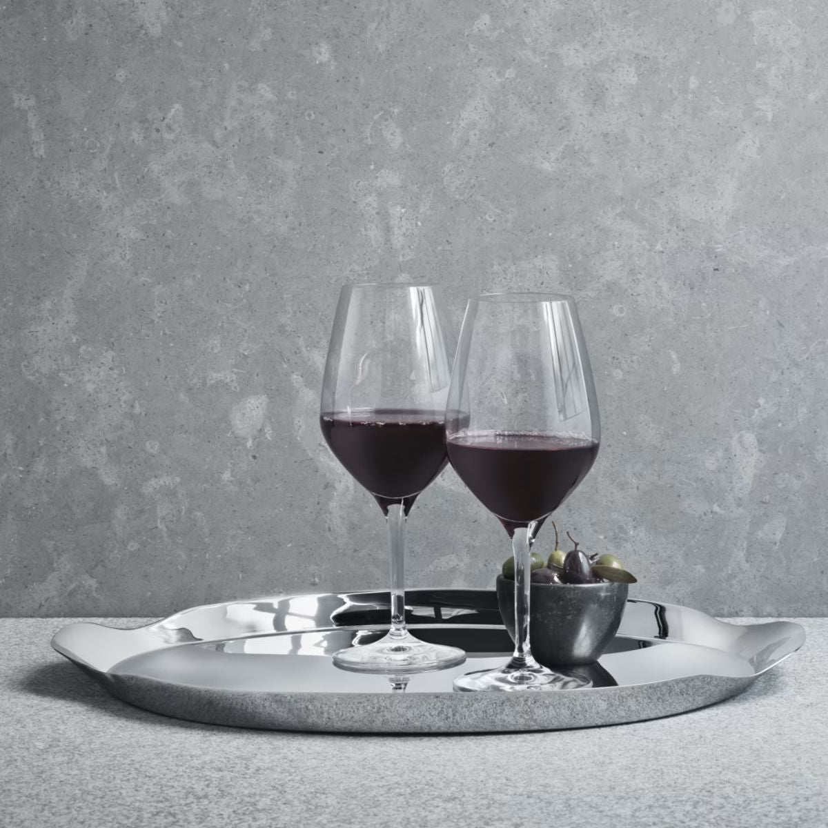 Wine & Bar Tray Stainless Steel Mirror