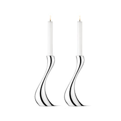 Cobra Candleholder Stainless Steel Mirror Large 2 Pcs