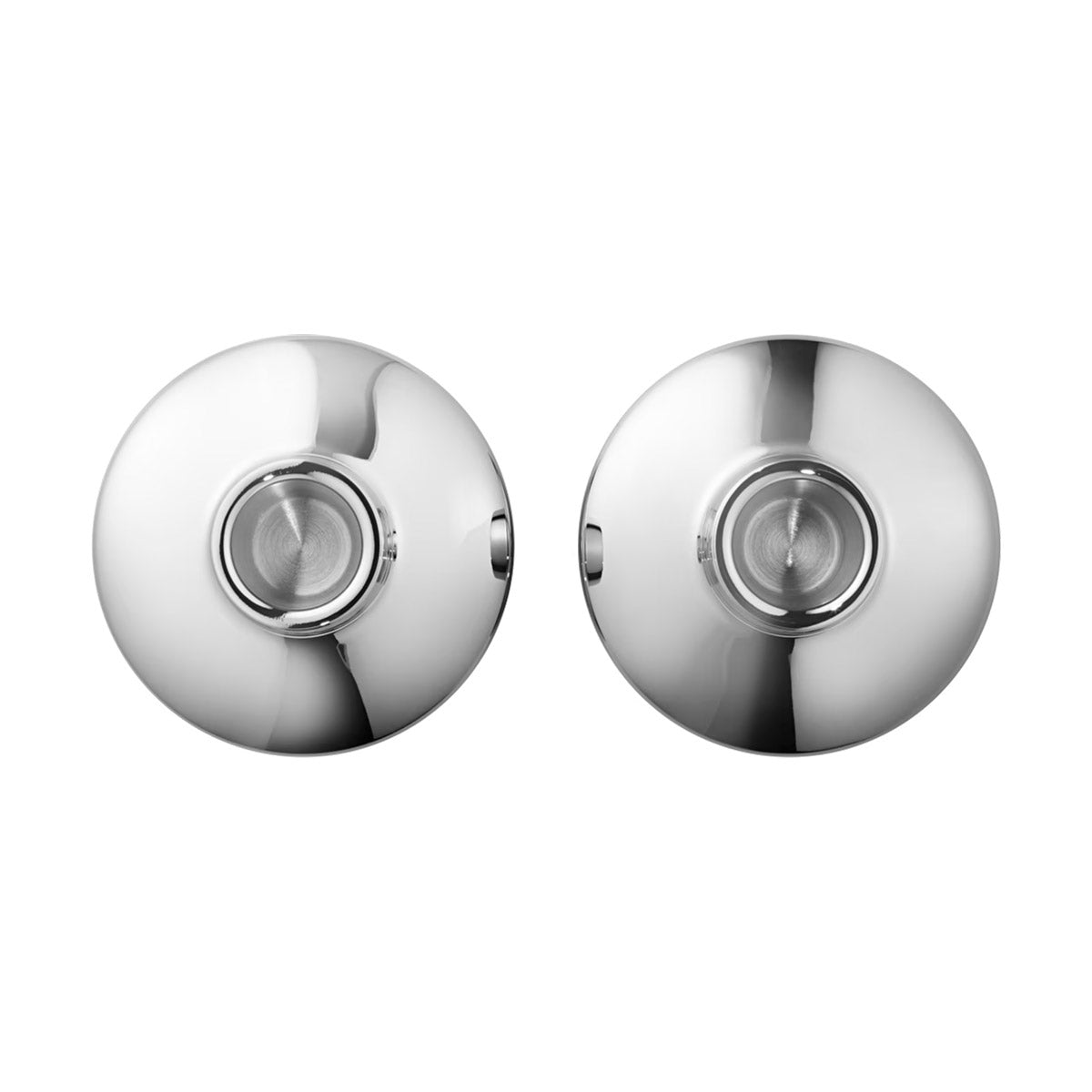 Henning Koppel Candle Holder Stainless Steel Mirror 2 Pcs