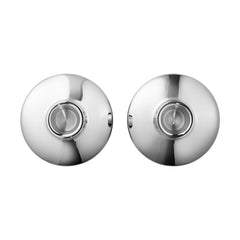 Henning Koppel Candle Holder Stainless Steel Mirror 2 Pcs
