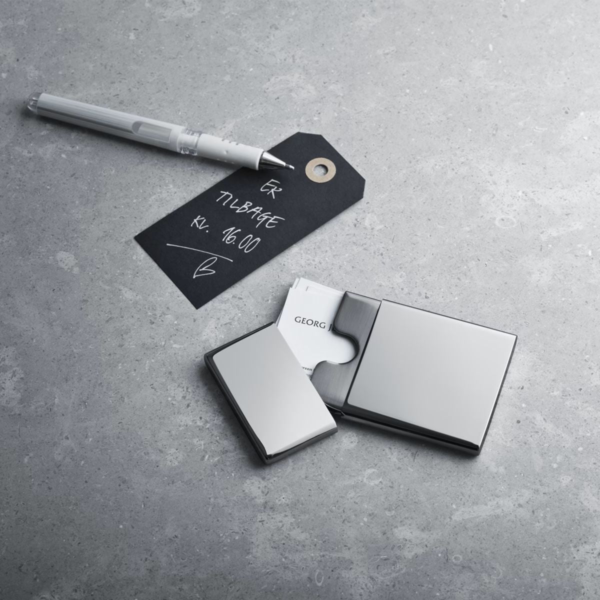 Business Card Holder To Go Stainless Steel Mirror, Acryll