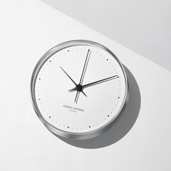 Henning Koppel Wall Clock Steel&White, Abs 30 cm