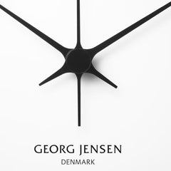 Henning Koppel Wall Clock Steel&White, Abs 30 cm