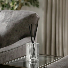 Clear Square Reed Diffuser - "English Pear & Freesia" Scent