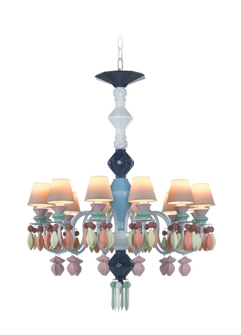 Belle De Nuit 12 Lights Chandelier. Multicolor (us)