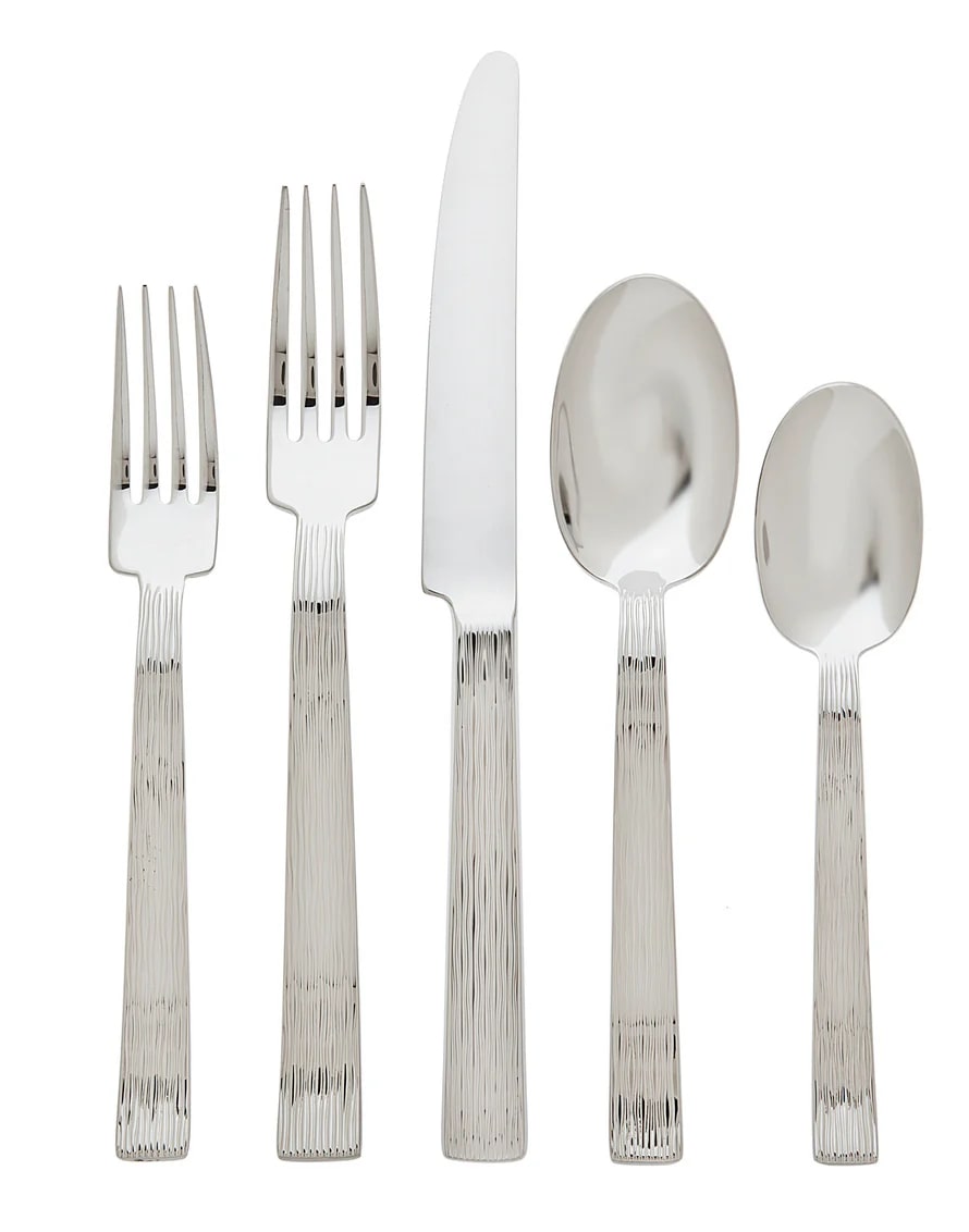 Pioggia 18/10 Stainless Steel 45 Piece Flatware Set
