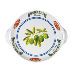 Vintage Olive Small Shallow Handled Bowl