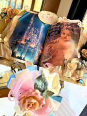 Storybook Centerpieces W/ Glittered Flowers