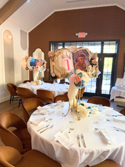 Fairytale Castle Storybook Centerpieces with Glittered Flowers