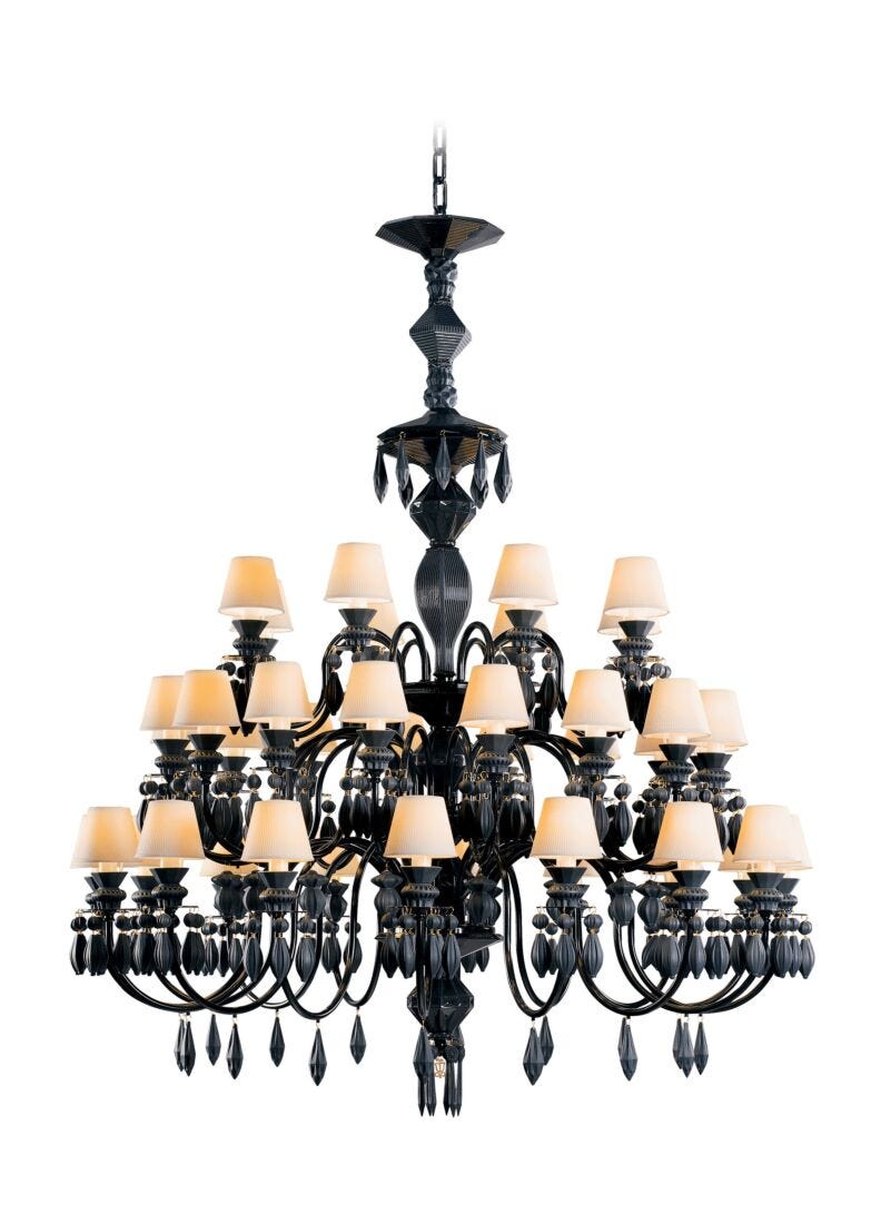 Belle De Nuit 40 Lights Chandelier. Absolute Black (us)