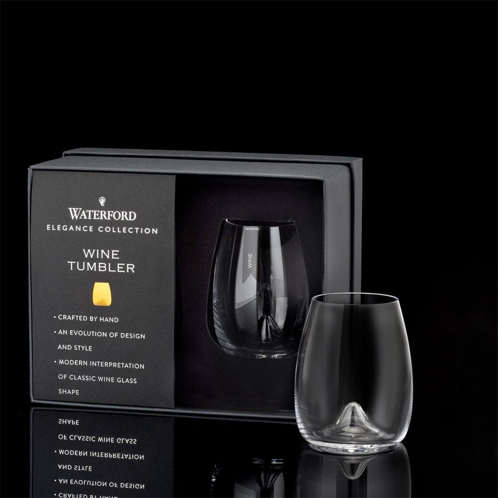 Elegance Stemless Wine 500ml 16.5floz, Set of 2