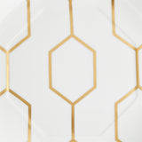 Gio Gold White Accent Plate Octagonal