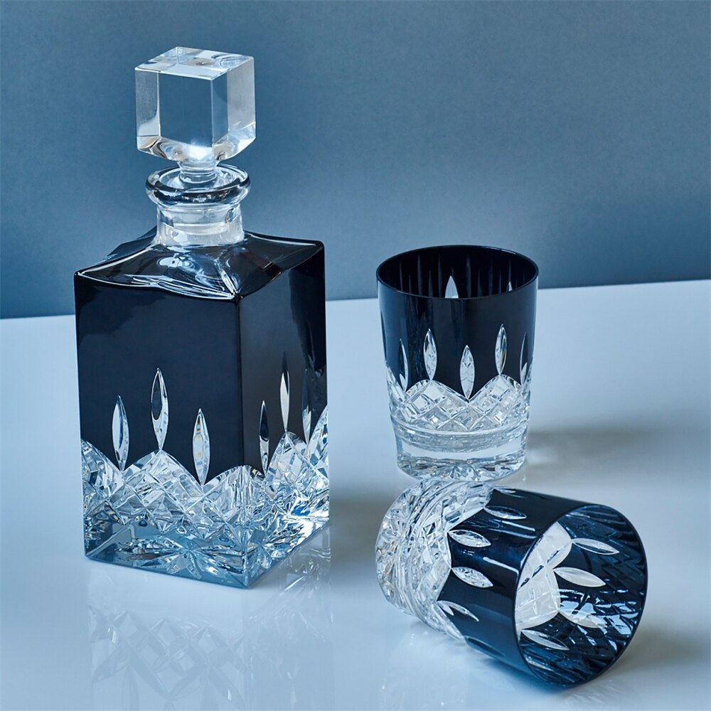 Lismore Black Square Decanter