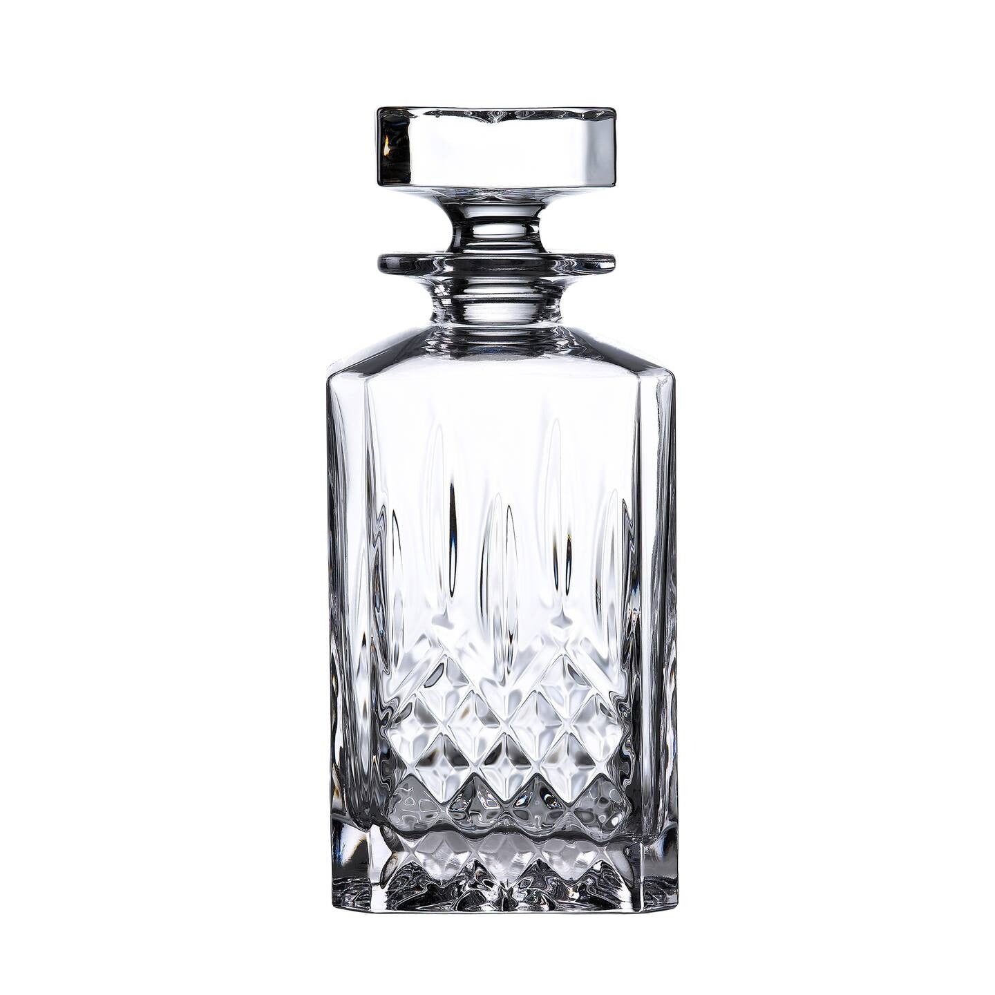 Double Old Fashioned, 11oz, Set of 2 & Square Decanter
