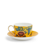 Wonderlust Yellow Tonquin Teacup & Saucer Set