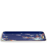 Wonderlust Blue Pagoda 13In Rectangular Tray