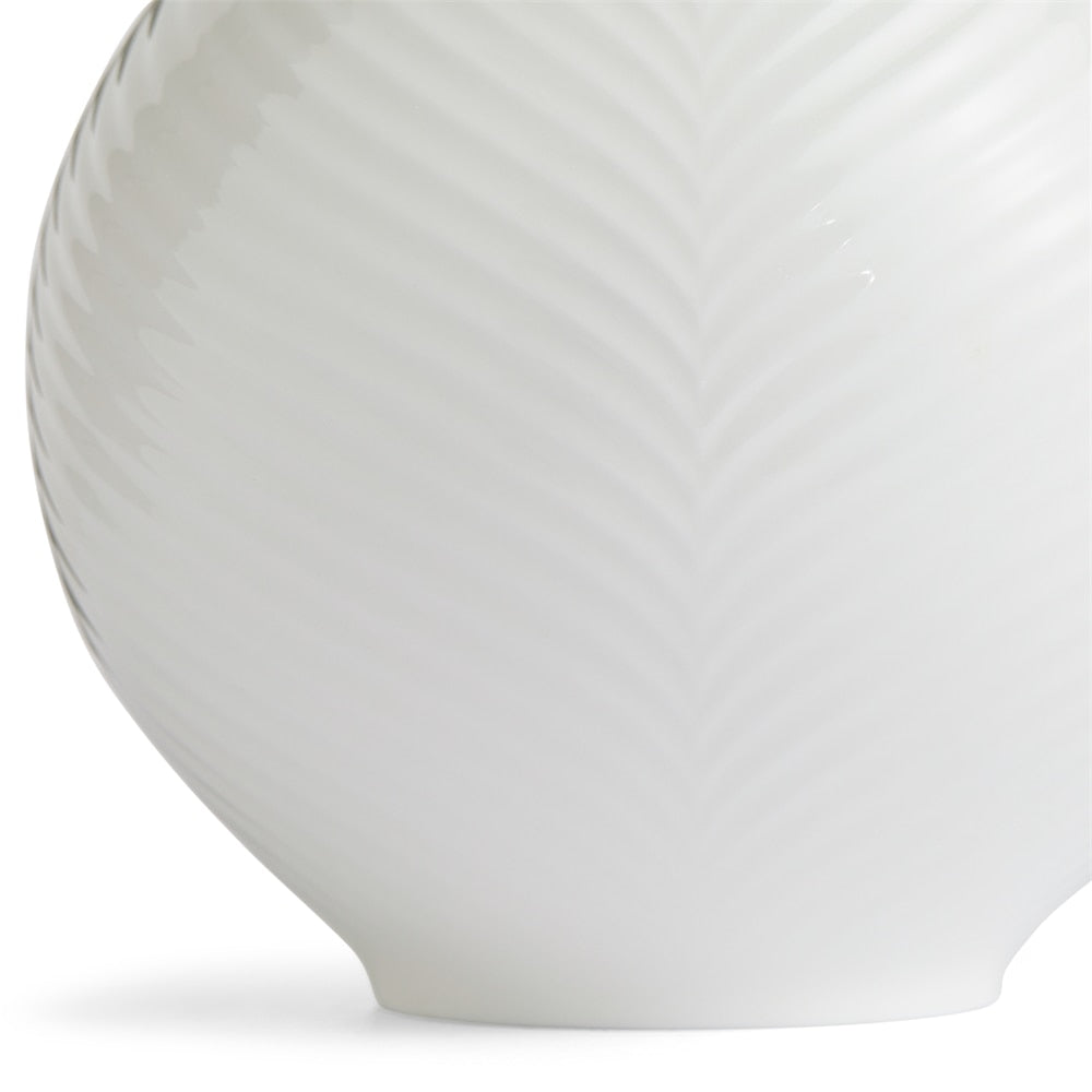 White Folia Bulb Vase