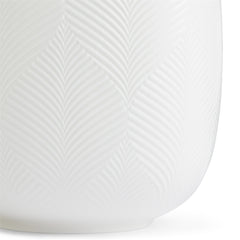 White Folia Vase Rounded