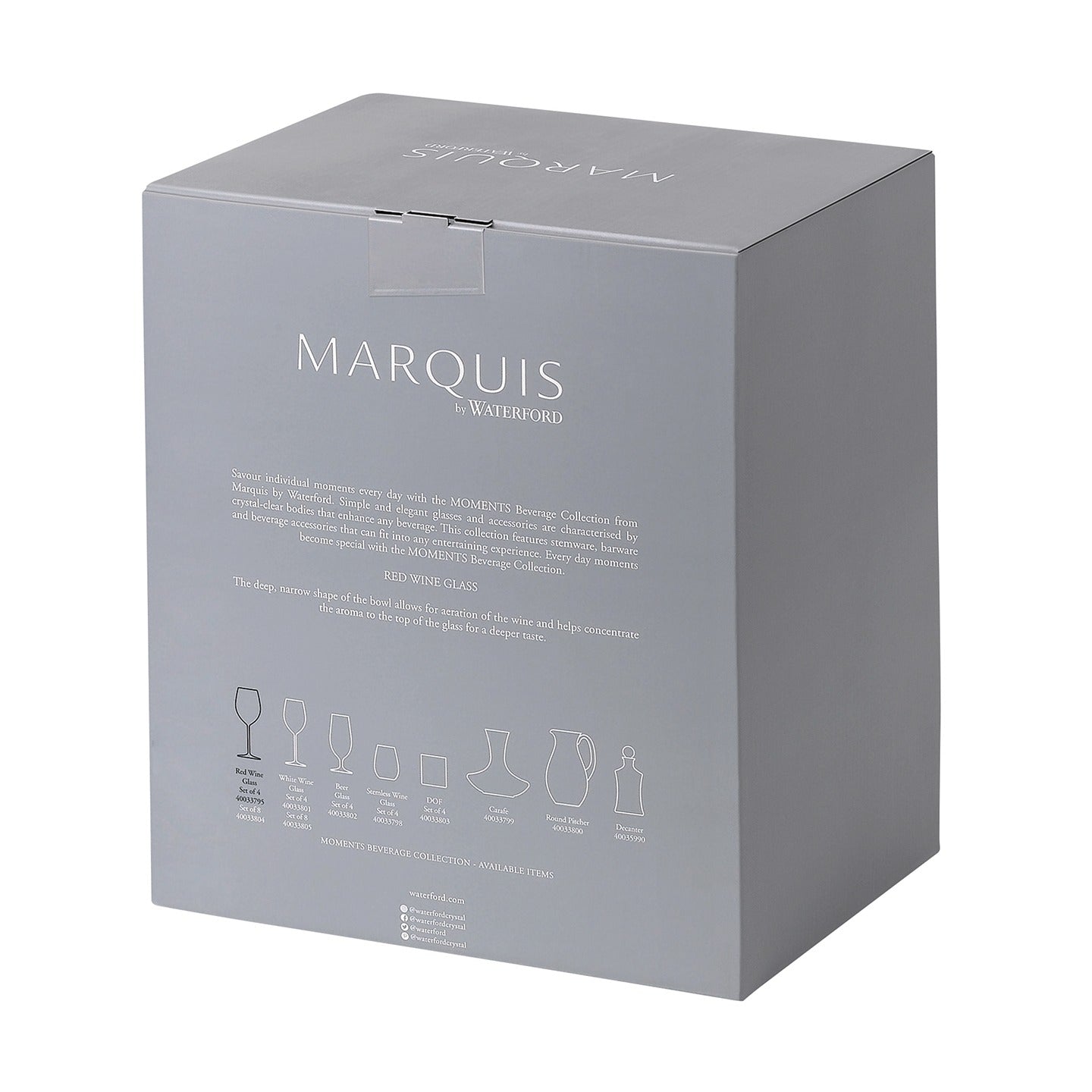 Marquis Moments Red Wine, 19.5oz, Set of 4