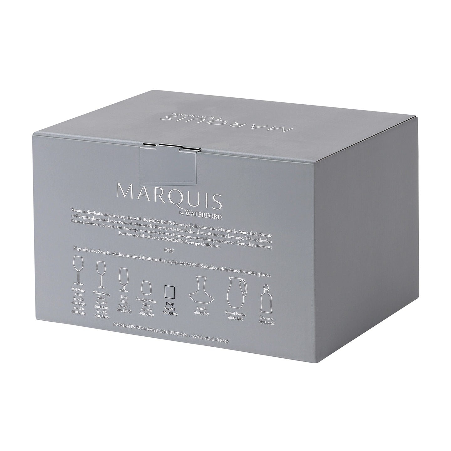 Marquis Moments Double Old Fashioned, 13oz, Set of 4