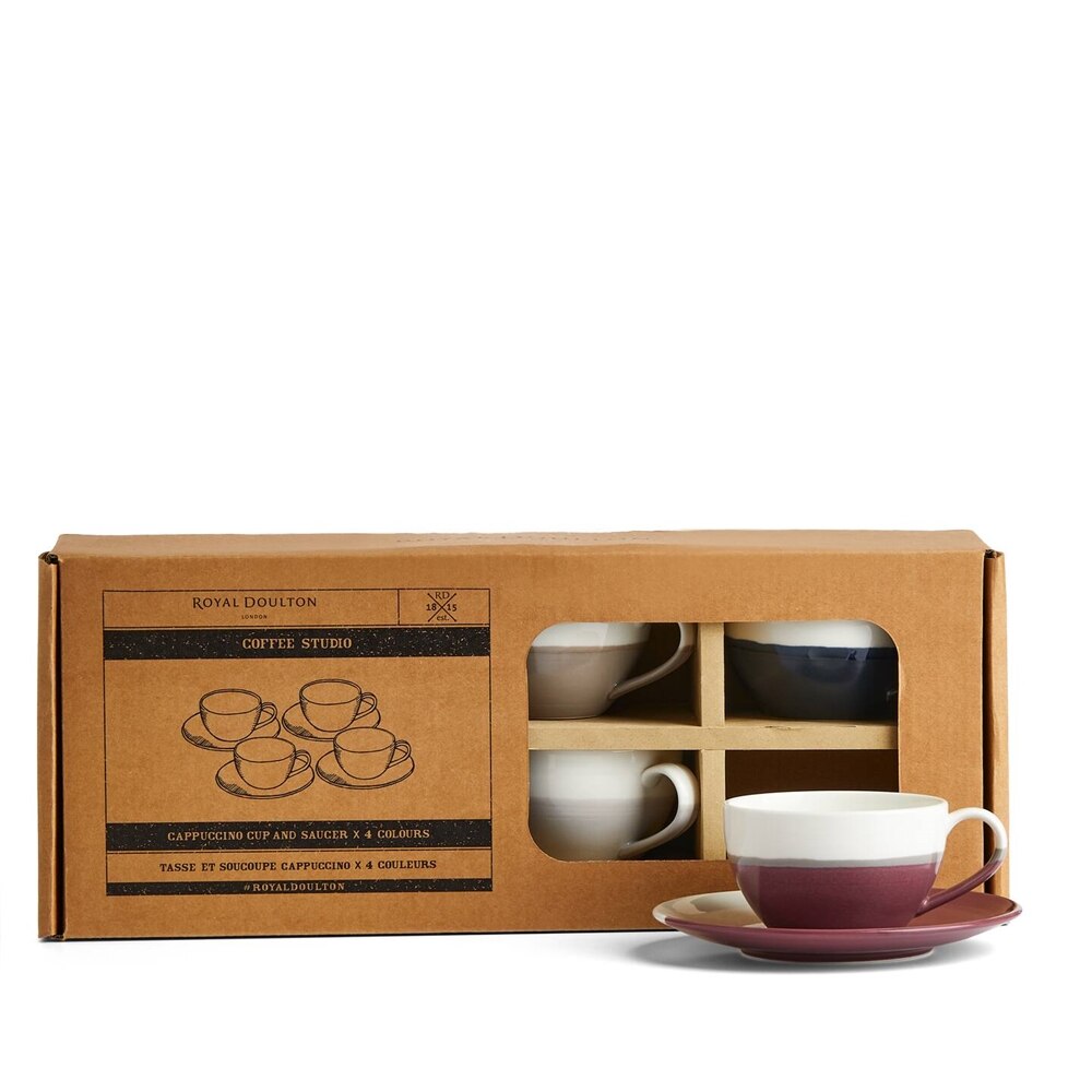 Cappuccino Cup & Saucer (set Of 4)