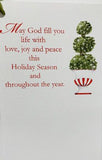 Holiday Topiary With Glitter Holiday Cards (Set of 60)