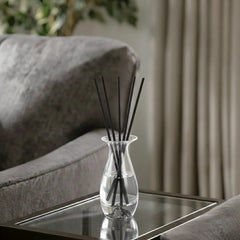 Clear Glass Jar Reed Diffuser - White Flower Scent - Reflection Base