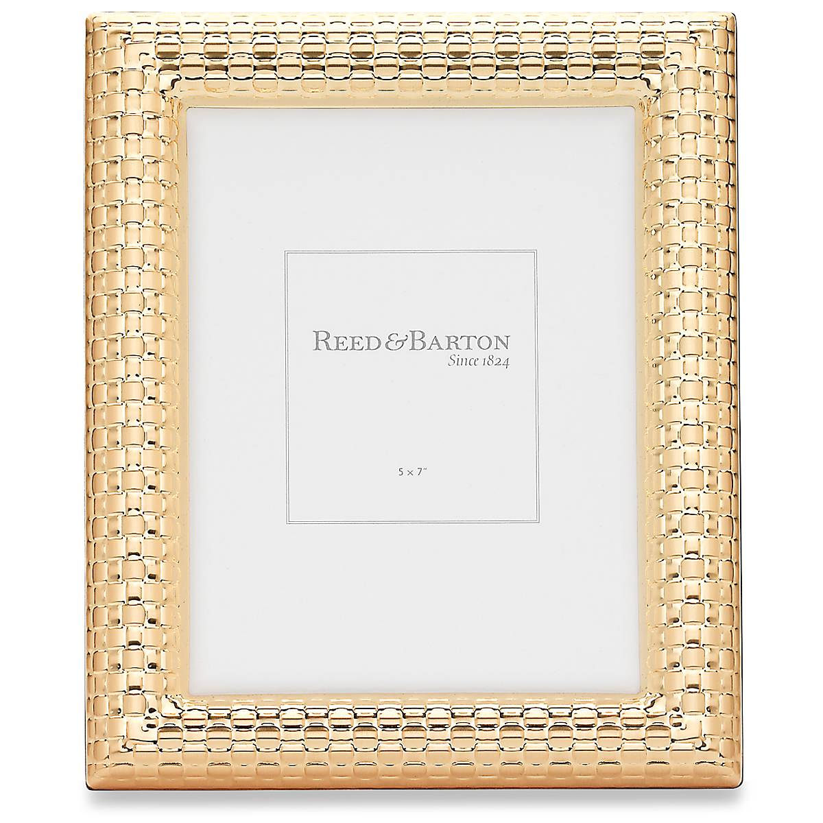 Watchband Satin Gold-Plated Picture Frame, 5" X 7"