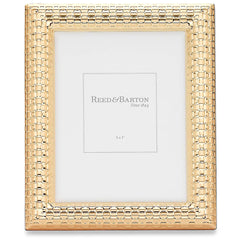 Watchband Satin Gold-Plated Picture Frame, 5" X 7"