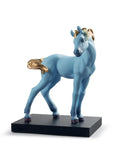 The Horse Figurine. Blue. Limited Edition