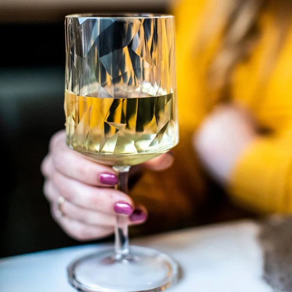 Superglass Blue Wine Glass