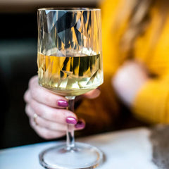 Superglass Blue Wine Glass