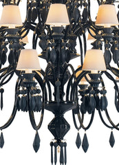 Belle De Nuit 56 Lights Chandelier, Absolute Black (US)