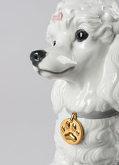 Poodle With Mochis Dog Figurine