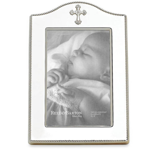 Abbey Cross Silverplate 4" X 6" Frame