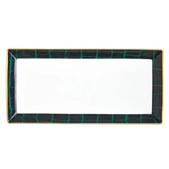 Alligator Color 13in Sandwich/Cake Tray Emerald