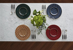 Alligator Color 13in Sandwich/Cake Tray Emerald
