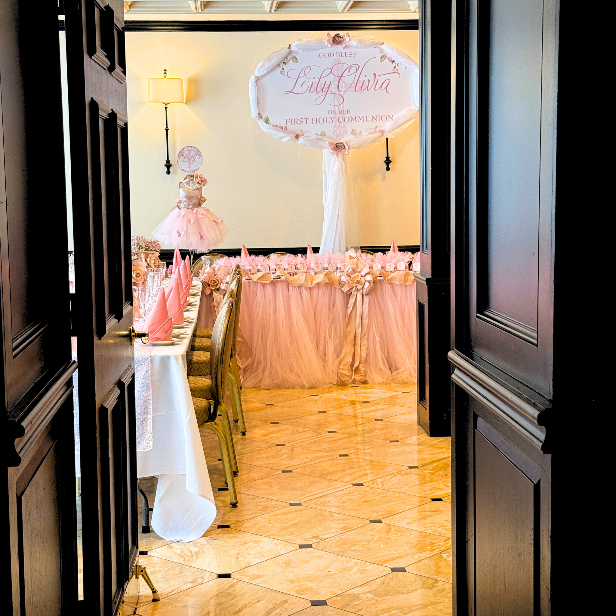 Blush Blessings Welcome Banner