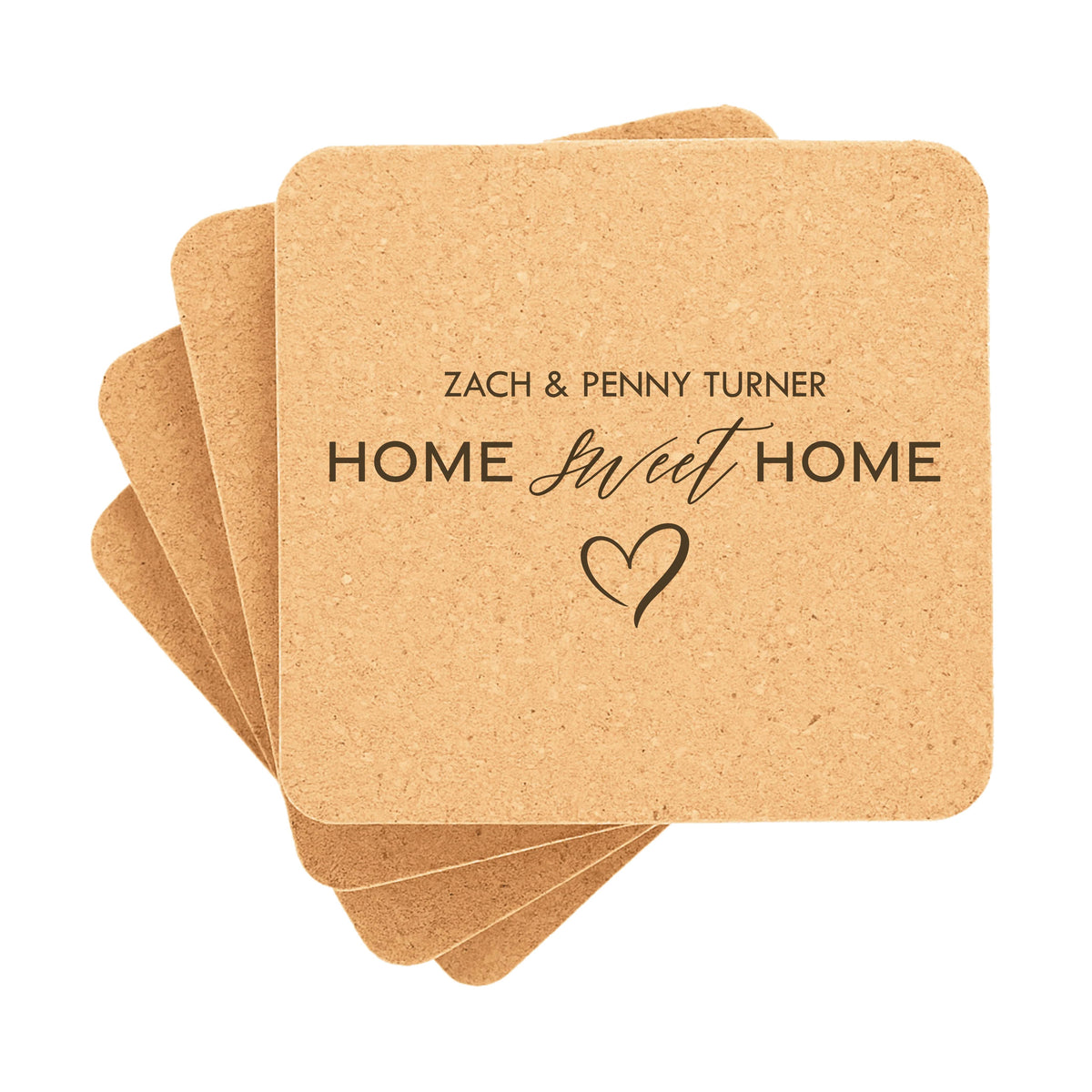 4x4 Square Cork Coaster