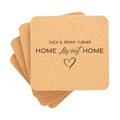 4x4 Square Cork Coaster