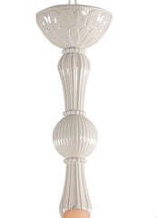 Ivy And Seed 16 Lights Chandelier, Medium Flat Model, White (US)