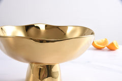 Monlight Footed Bowl - Gold