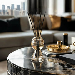 Reed Diffuser Amber Bottle - Lily of the Valley Scent