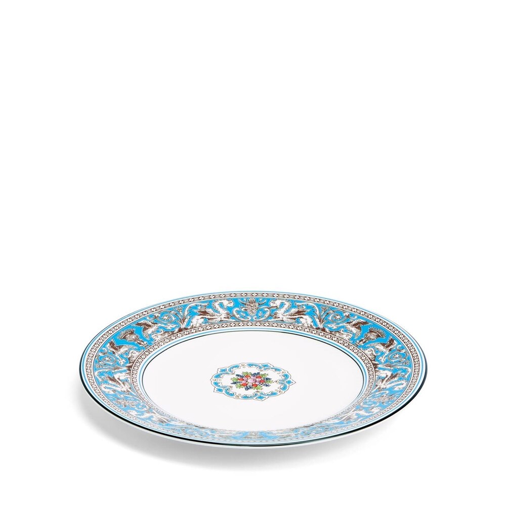 Florentine Turquoise Salad Plate 8Inch