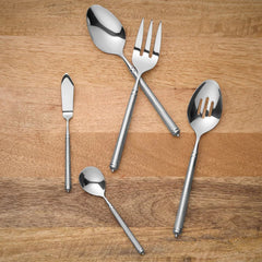 Solitaire Mirrored 18/10 Stainless Steel 5 Piece Hostess Set