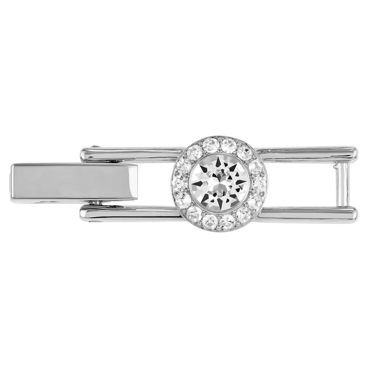 Una Angelic extender Round cut, White, Rhodium plated