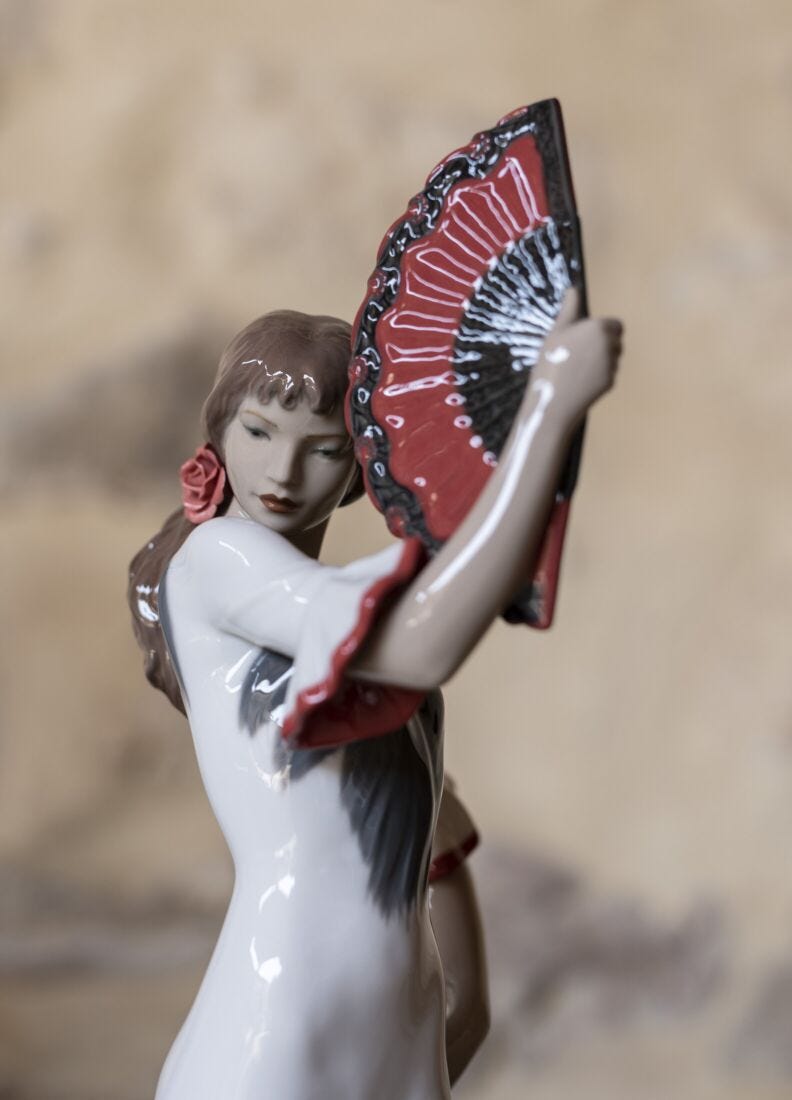 Passion And Soul Flamenco Woman Figurine, Red - 60th Anniversary